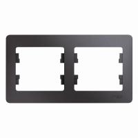 Рамка 2-постовая Systeme Electric Glossa графит GSL001302