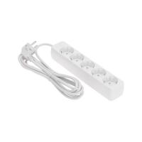 Удлинитель 5 гнезд, 3м, 3х0,75мм?, с/з, белый PROconnect 13-4212