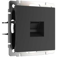 Розетка Werkel Ethernet RJ-45 черный матовый W1181008 4690389156946