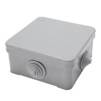 Коробка разветвительная Stekker EBX10-34-44 250/380В, 75*75*44мм, 10А, 4 ввода, IP53, светло-серая (КЭМ 3-10-4 (П)) 39251