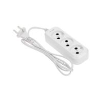 Удлинитель 3 гнезда, 1,5м, 2х0,75мм?, б/з, белый PROconnect 13-4205