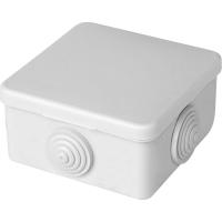 Коробка разветвительная Stekker EBX10-24-44, 75*75*44мм, 250/380В, 10А, 4 ввода, IP53, белая (КЭМ 3-10-4 (П)) 32747