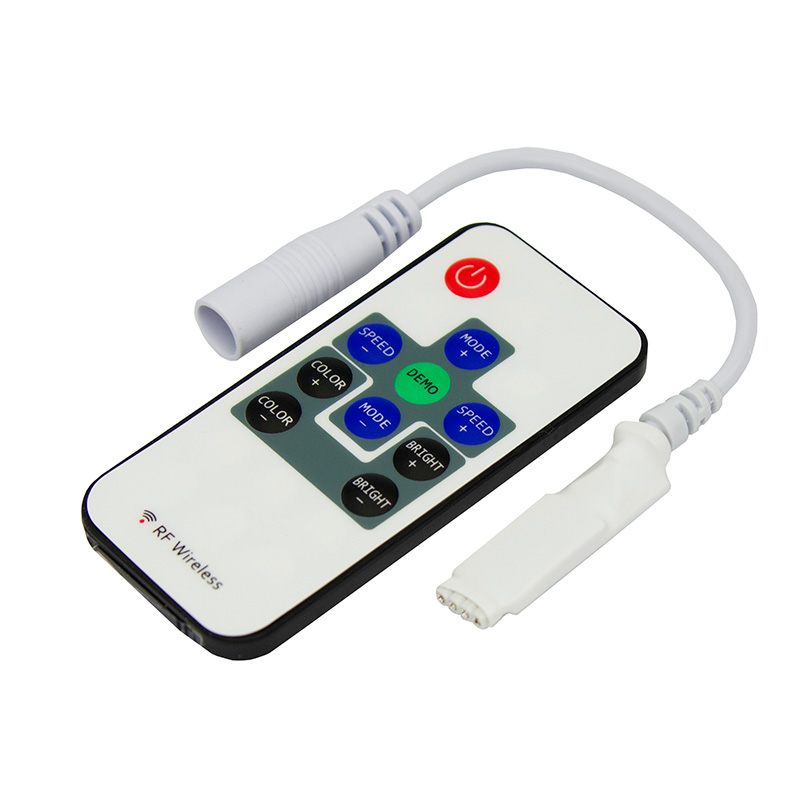Контроллер RGB 12/24V 72/144W 6A  mini с переходником и радиопультом управления 71508 75190