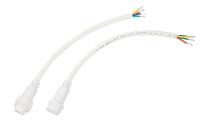 Соединительный кабель (4pin) герметичный (IP67) 4х0.75мм? белый REXANT 11-9440