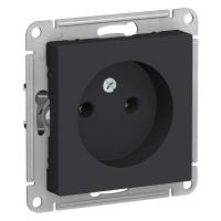 Розетка 2К Systeme Electric AtlasDesign 16A 250V карбон ATN001041