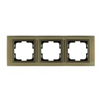 Рамка 3-постовая Mono Electric Chrome бронза 106-430000-162