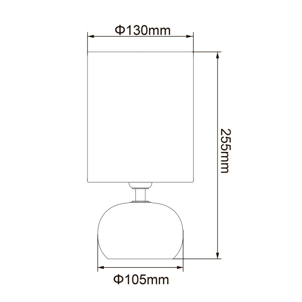 Настольная лампа Uniel UML-B307 E14 Silver/White UL-00012423