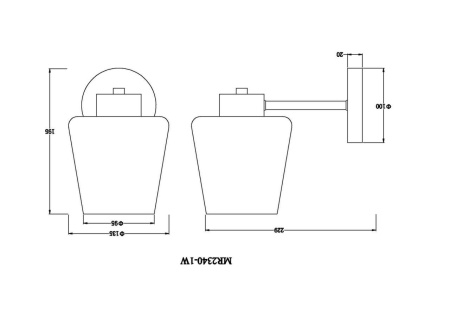 Бра MyFar Mark MR2340-1W