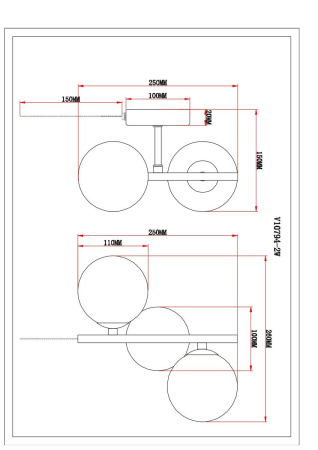 Бра Moderli Renny V10794-2W