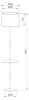 Торшер Arte Lamp Connor A2102PN-1WH
