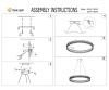 Подвесной светодиодный светильник Kink Light Лаура 08243,12A