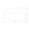 Потолочный светильник TK Lighting 5637 Rondo Linen