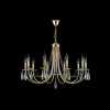 Подвесная люстра Crystal Lux Victoria SP10 Gold/Amber