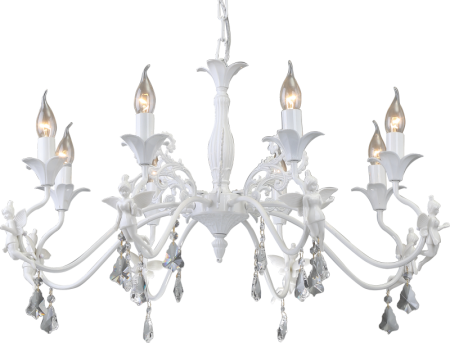 Подвесная люстра Arte Lamp Angelina A5349LM-8WH