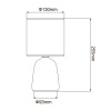 Настольная лампа Uniel UML-B305 E14 Pink UL-00012421