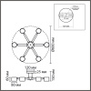 Потолочная люстра Lumion Vudi Comfi 8306/6C