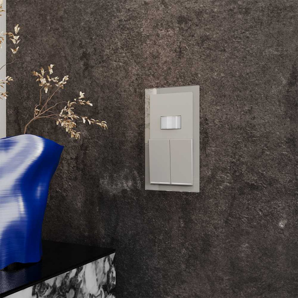 Датчик движения встраиваемый Voltum S70, (сталь) VLS070505