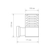 Уличный настенный светильник Elektrostandard 1408 Techno a032622